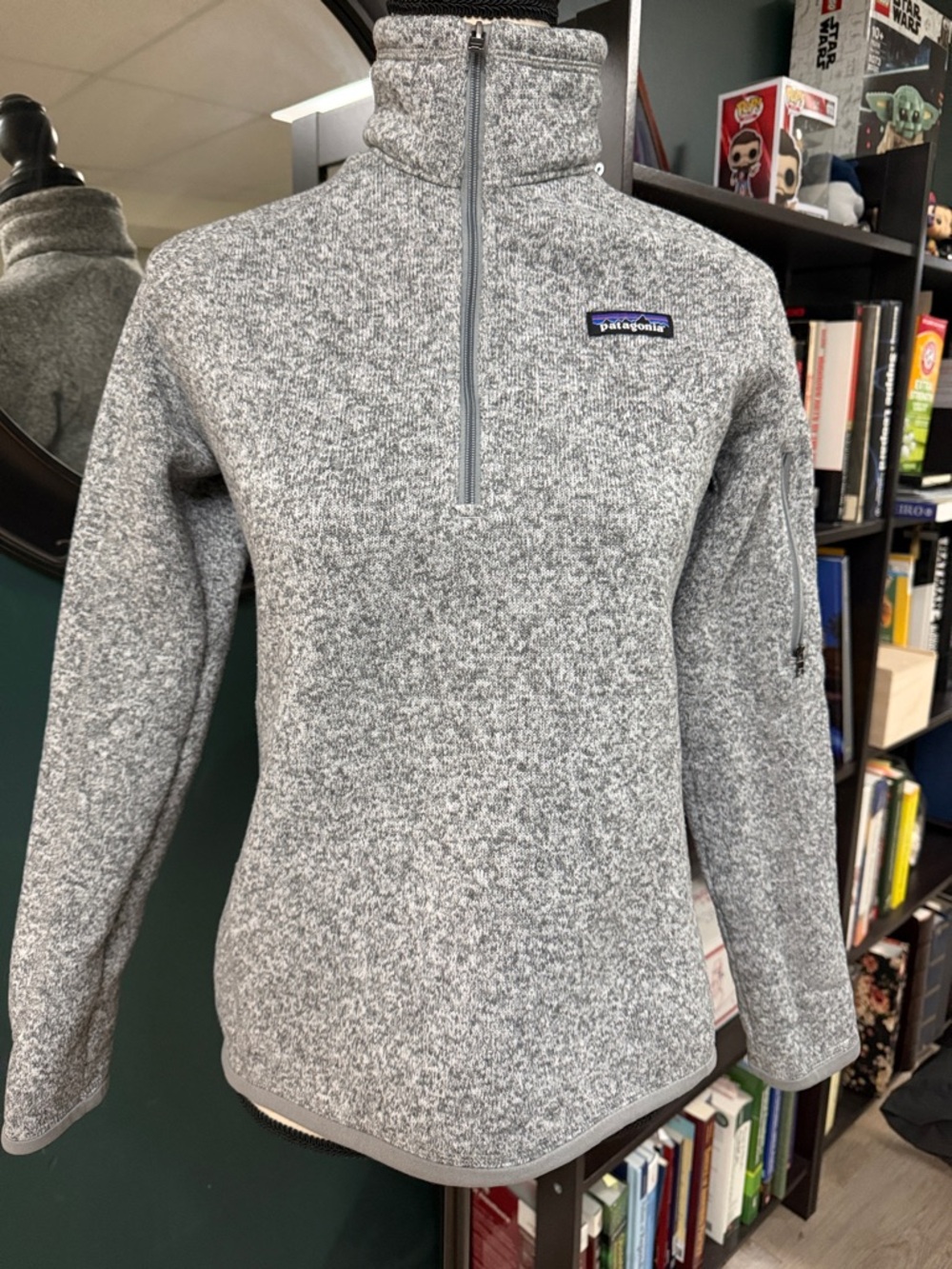 Patagonia Heather Gray Half-Zip Pullover